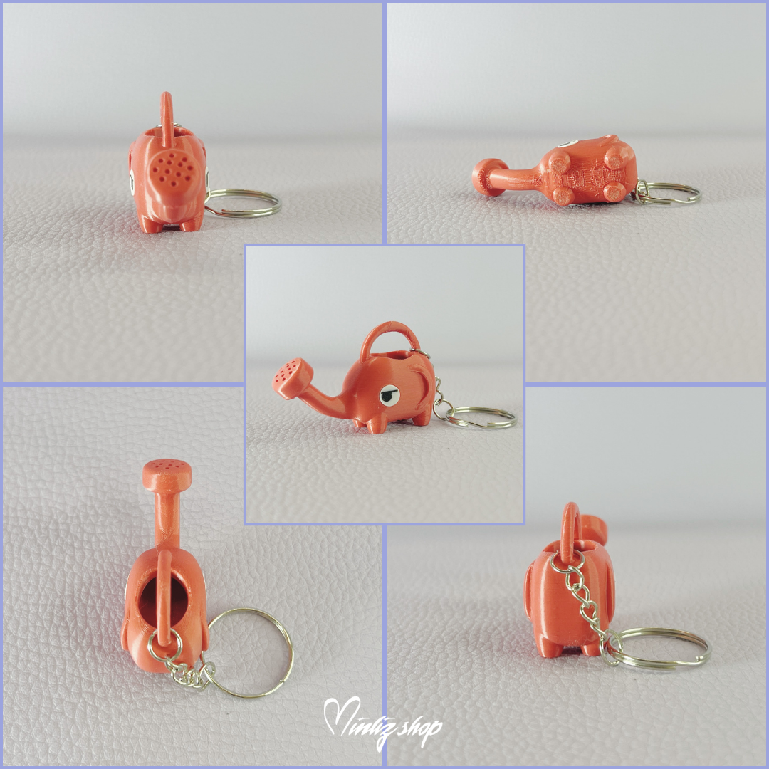 Elephant Wathering Can Keychain from Animal Crossing