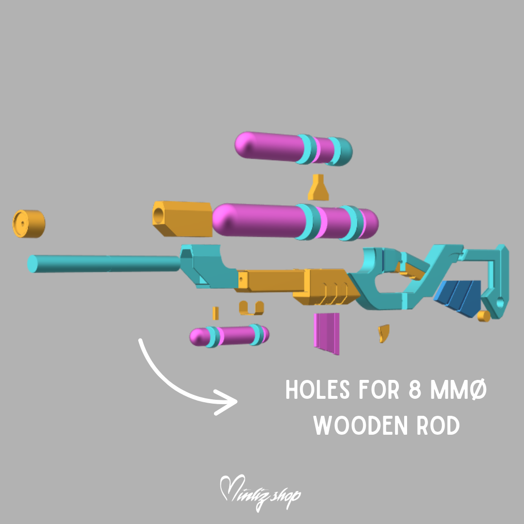 3D Printed Kit | Caitlyn Pool Party Weapon League of Legends