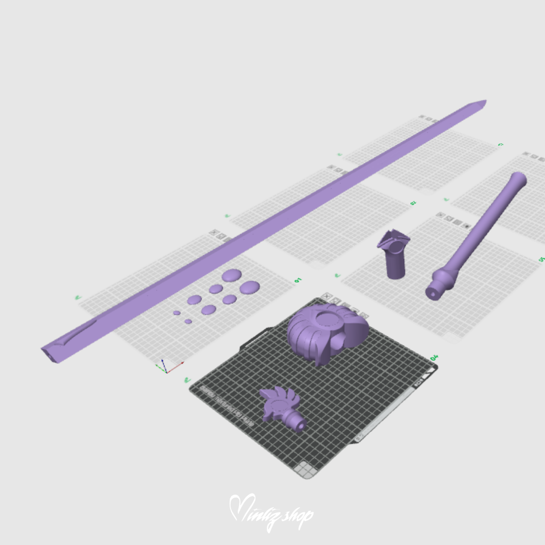 3D Model | Fuu Hououji Sword - Magic Knight Rayearth