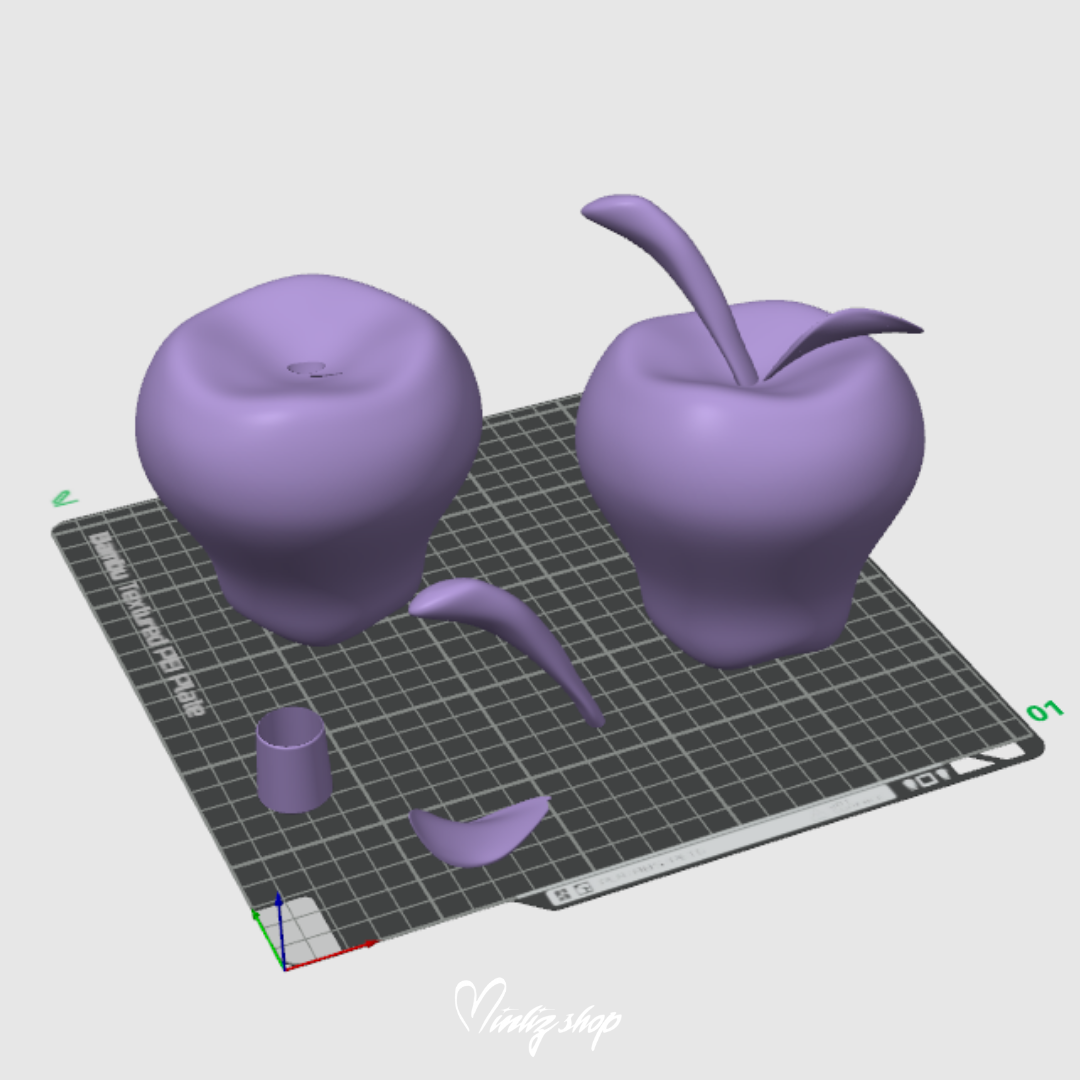 3D Model Hazbin Hotel Lucifer Morningstar Apple Cane Staff