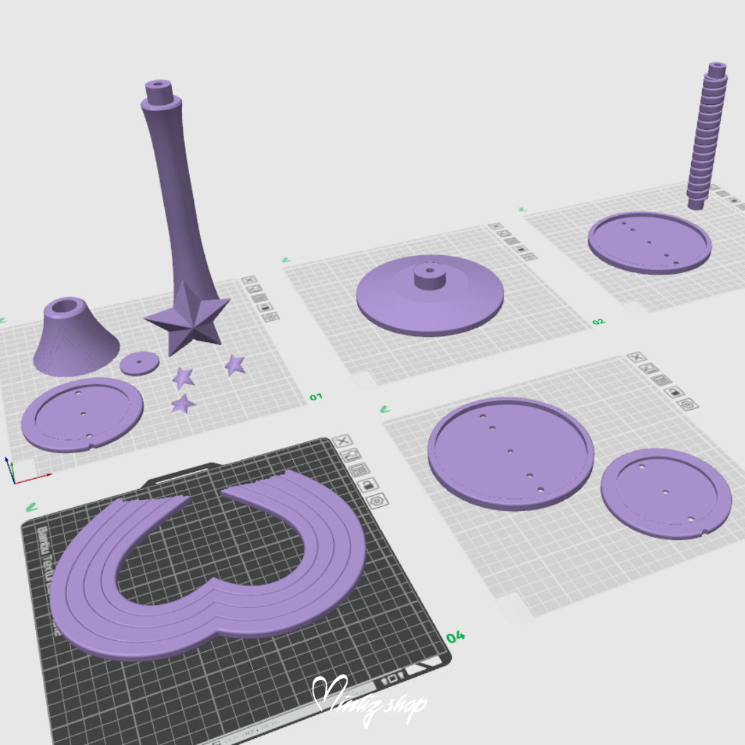 3D Model | Lux Lovestruck skin Staff League of Legends