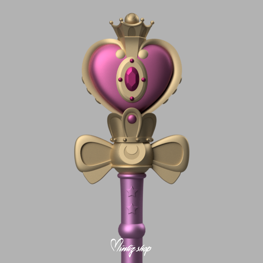 3D Model | Sailor Moon Spiral Heart Moon Rod Crystal version