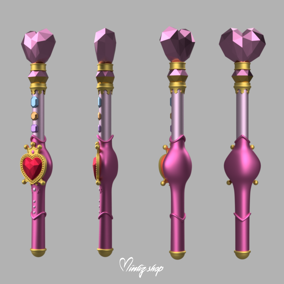 3D Model | Sugar Sugar Rune - Chocola Wand Anime version