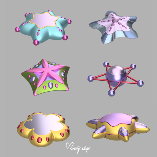 3D Model | Winx Club Water Stars Bloom Stella Flora Tecna Musa Layla