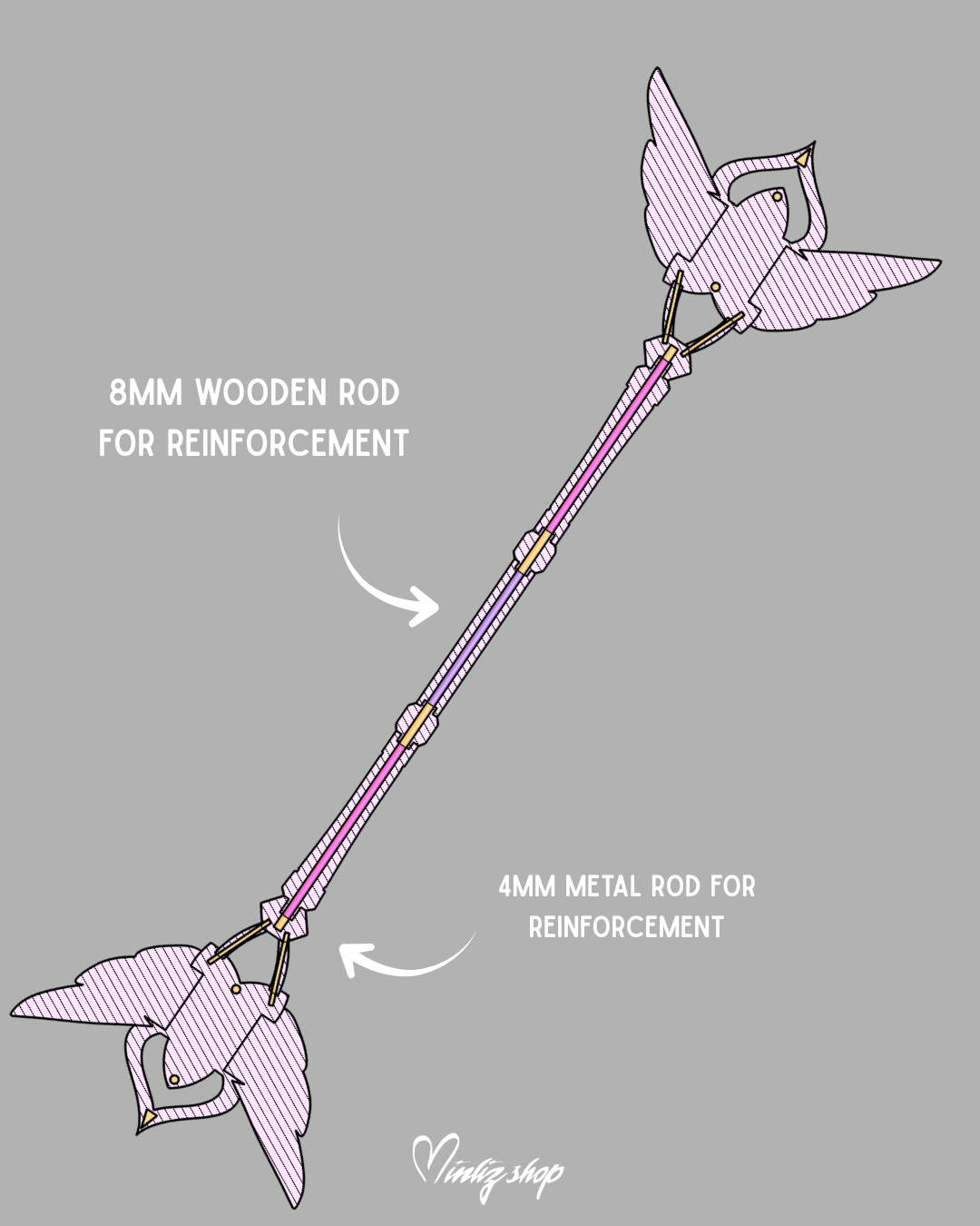 3D Printed Kit | Lux Star / Pajama Guardian skin wand weapon League of Legends