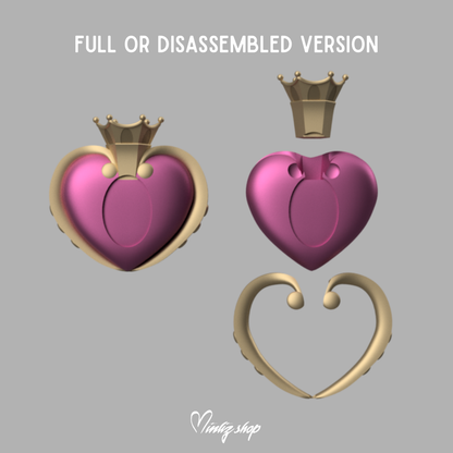 3D Model | Sailor Moon Spiral Heart Moon Rod Crystal version