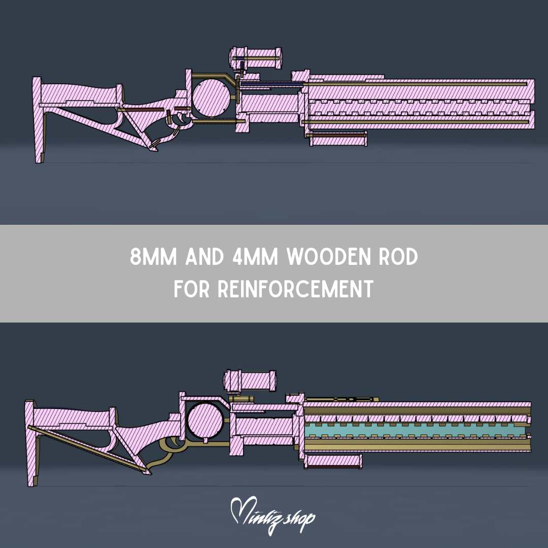 3D Model | Caitlyn Arcane Commander Weapon League of Legends