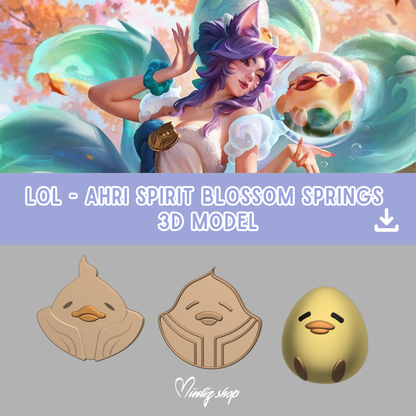 3D Model | Ahri Spirit Blossom Springs League of Legends Accessories