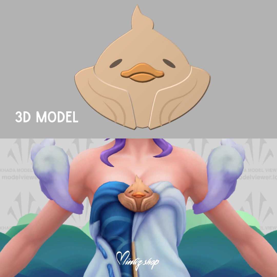 3D Model | Ahri Spirit Blossom Springs League of Legends Accessories