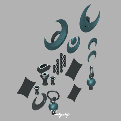 3D Models | Snow Moon Ahri Accessories League of Legends