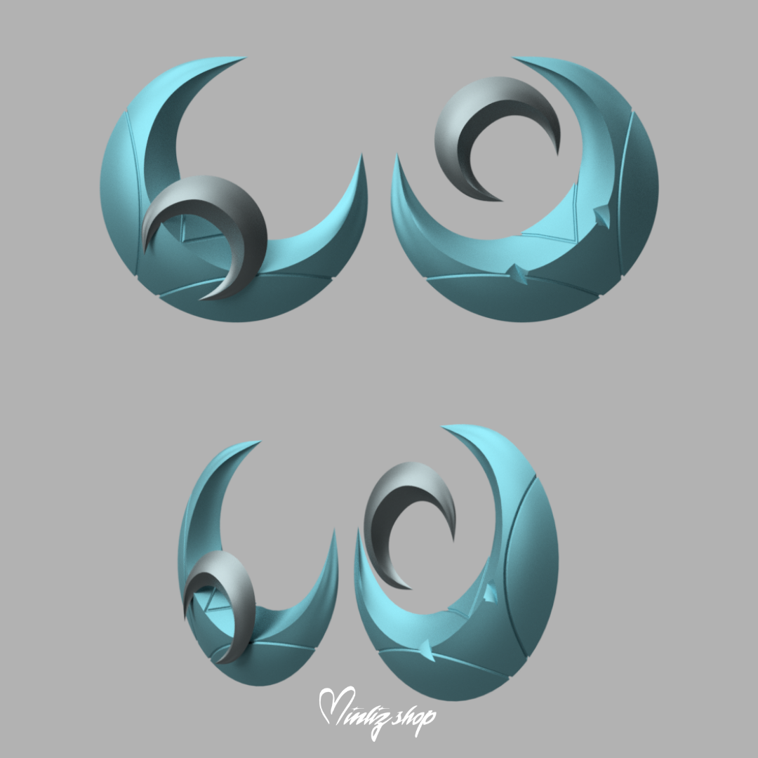 3D Models | Snow Moon Ahri Accessories League of Legends