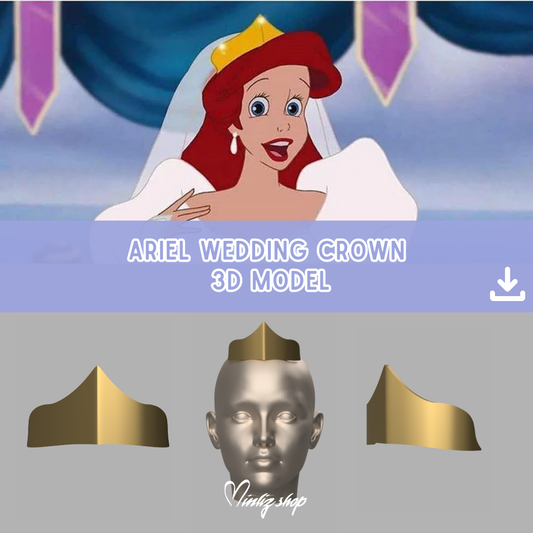 3D Model | Ariel the little Mermaid - Wedding Crown