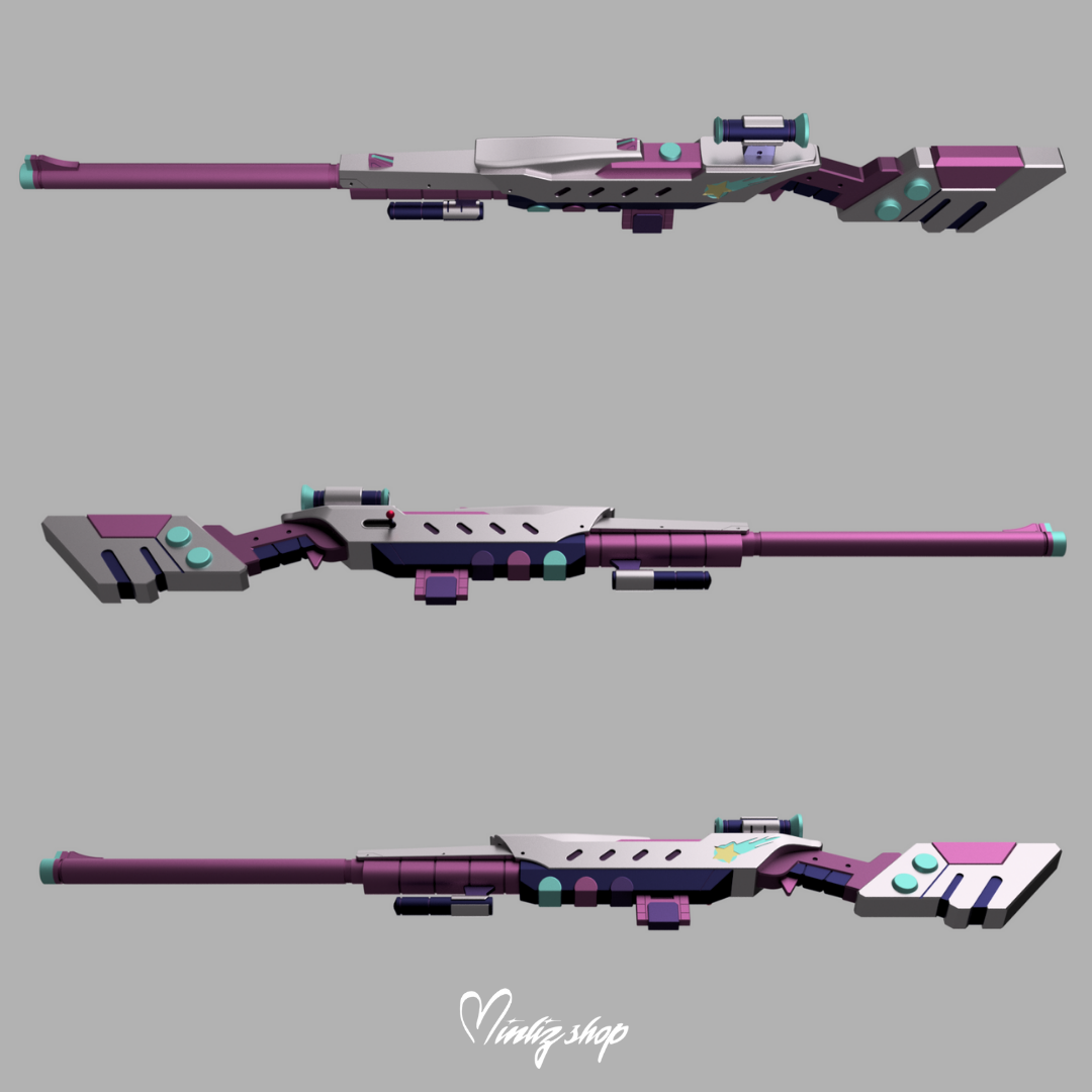 3D Printed Kit | Caitlyn Arcade Weapon League of Legends