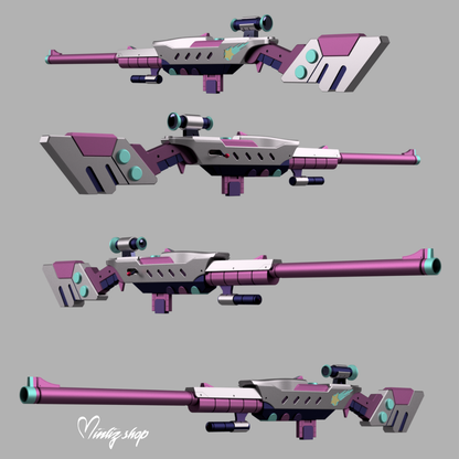 3D Model | Caitlyn Arcade Weapon League of Legends