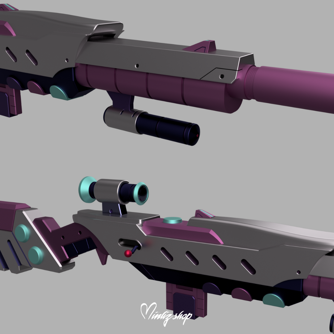 3D Printed Kit | Caitlyn Arcade Weapon League of Legends