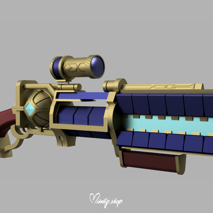 3D Model | Caitlyn Arcane Commander Weapon League of Legends