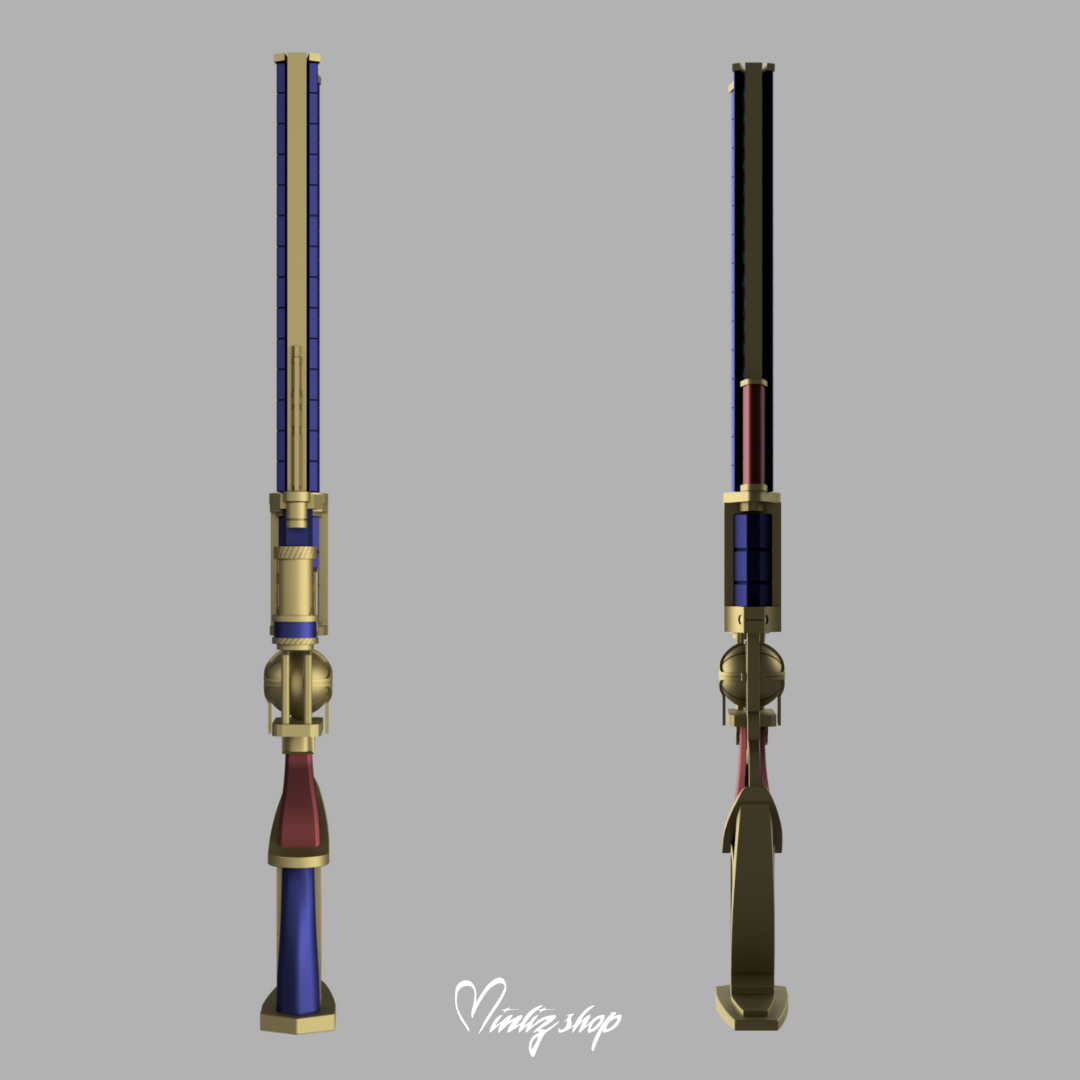 3D Model | Caitlyn Arcane Commander Weapon League of Legends
