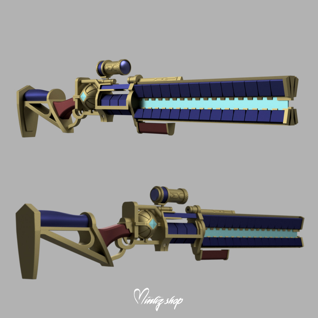 3D Printed Kit | Caitlyn Arcane Commander Weapon League of Legends