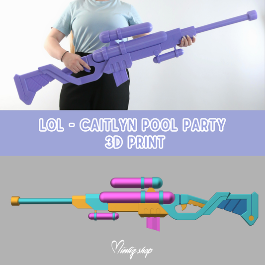 3D Printed Kit | Caitlyn Pool Party Weapon League of Legends