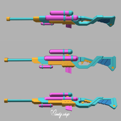 3D Model | Caitlyn Pool Party Weapon League of Legends