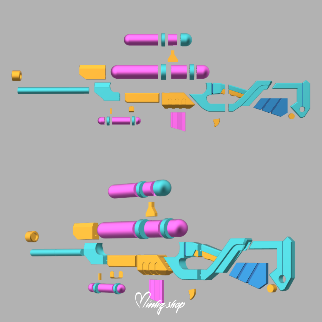 3D Model | Caitlyn Pool Party Weapon League of Legends