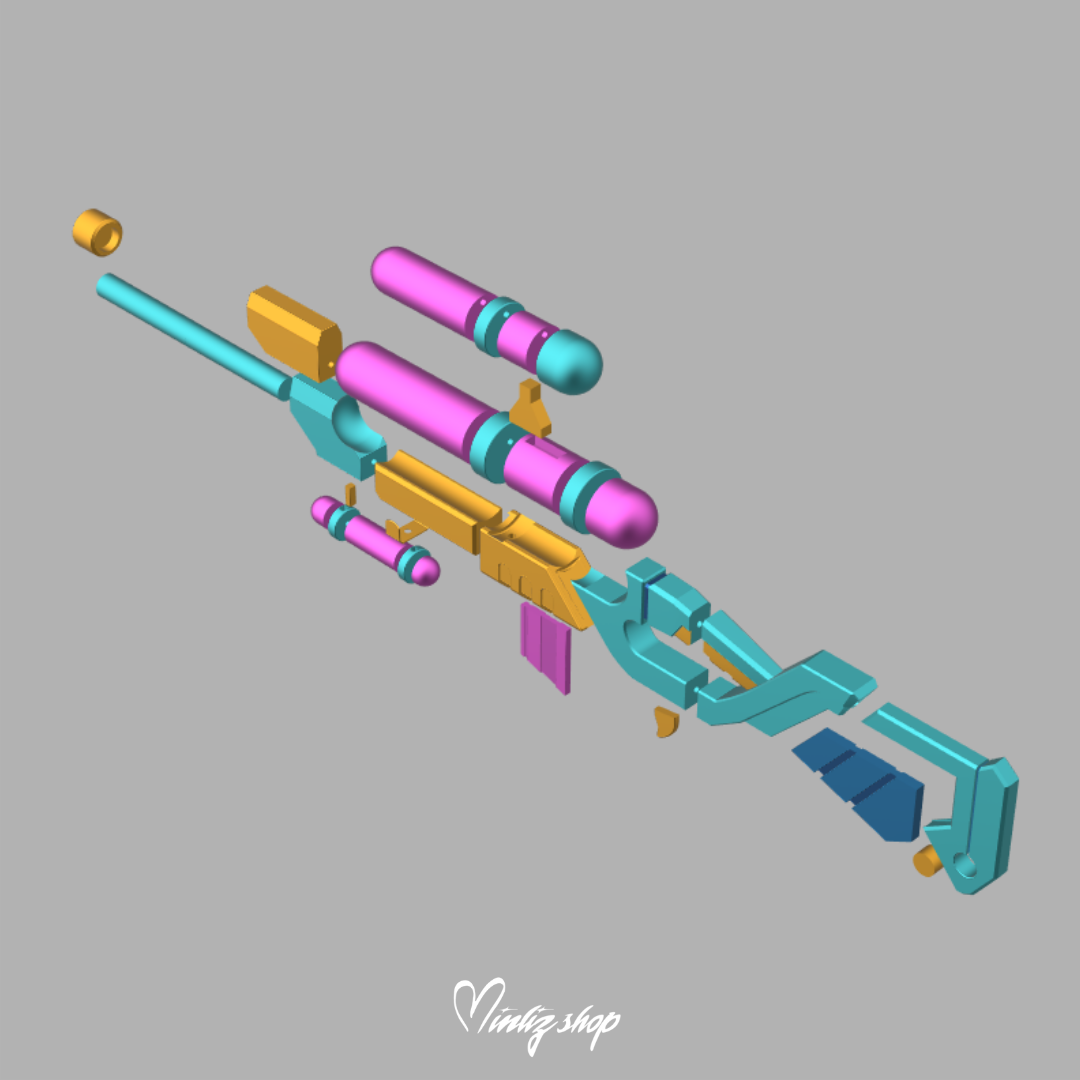 3D Model | Caitlyn Pool Party Weapon League of Legends