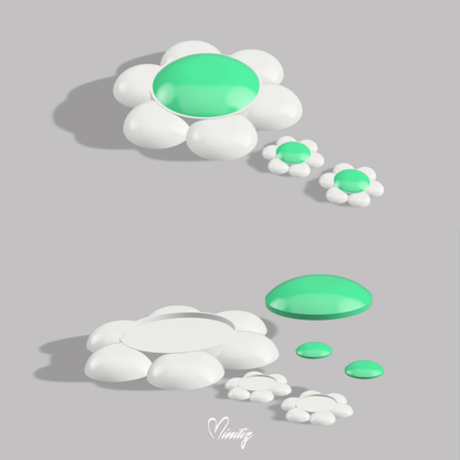 3D Printed Kit | Princess Daisy brooch and earrings