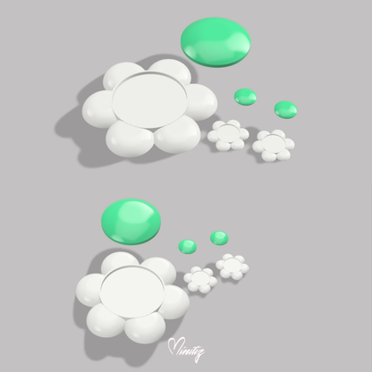 3D Printed Kit | Princess Daisy brooch and earrings