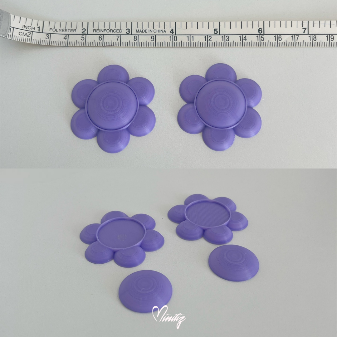 3D Printed Kit | Princess Daisy brooch and earrings