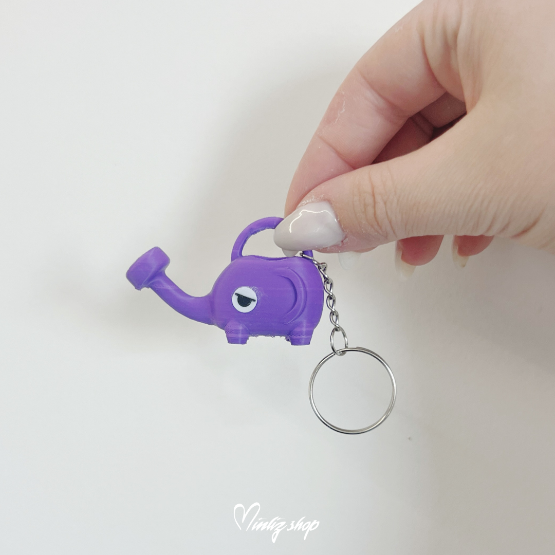 Elephant Wathering Can Keychain from Animal Crossing