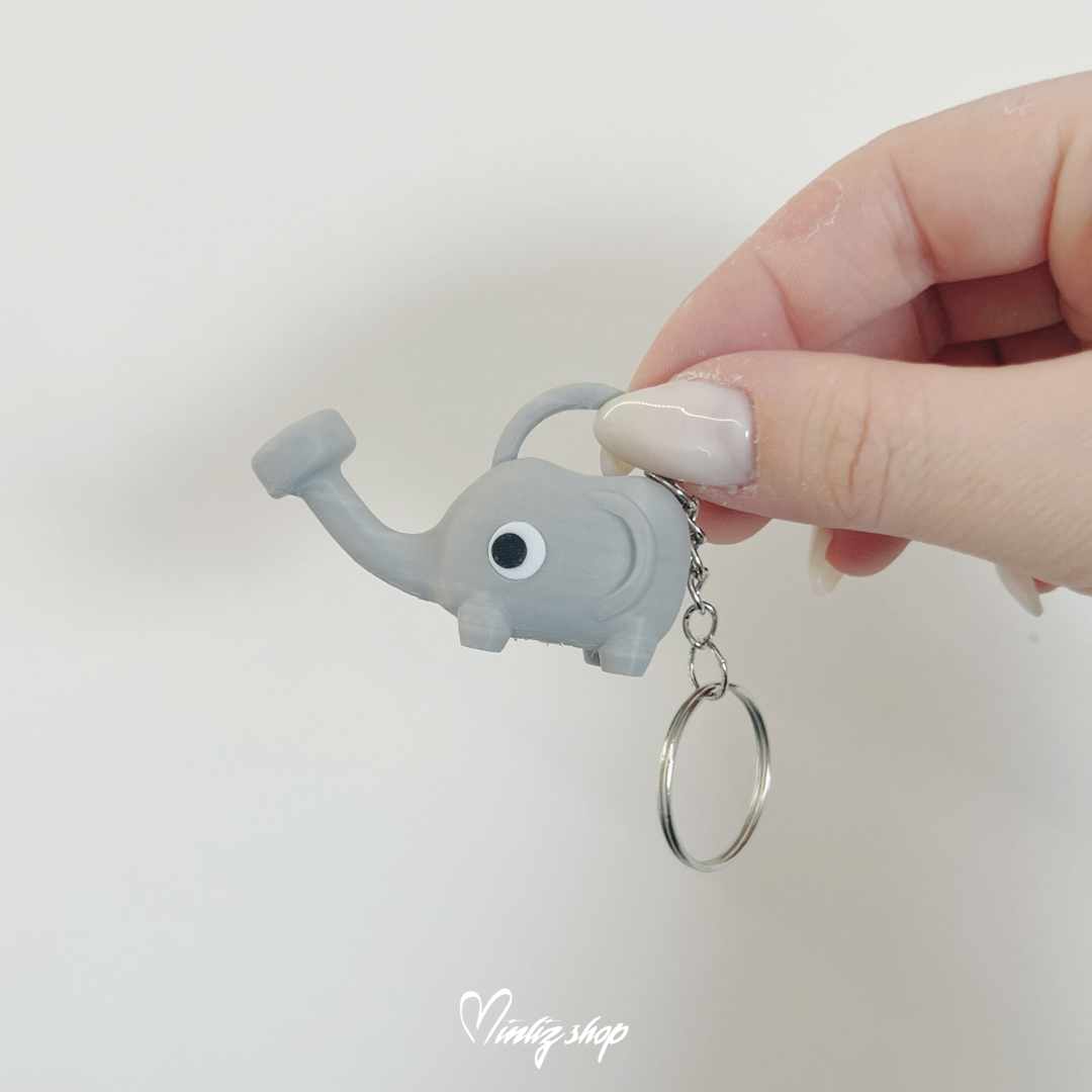 Elephant Wathering Can Keychain from Animal Crossing