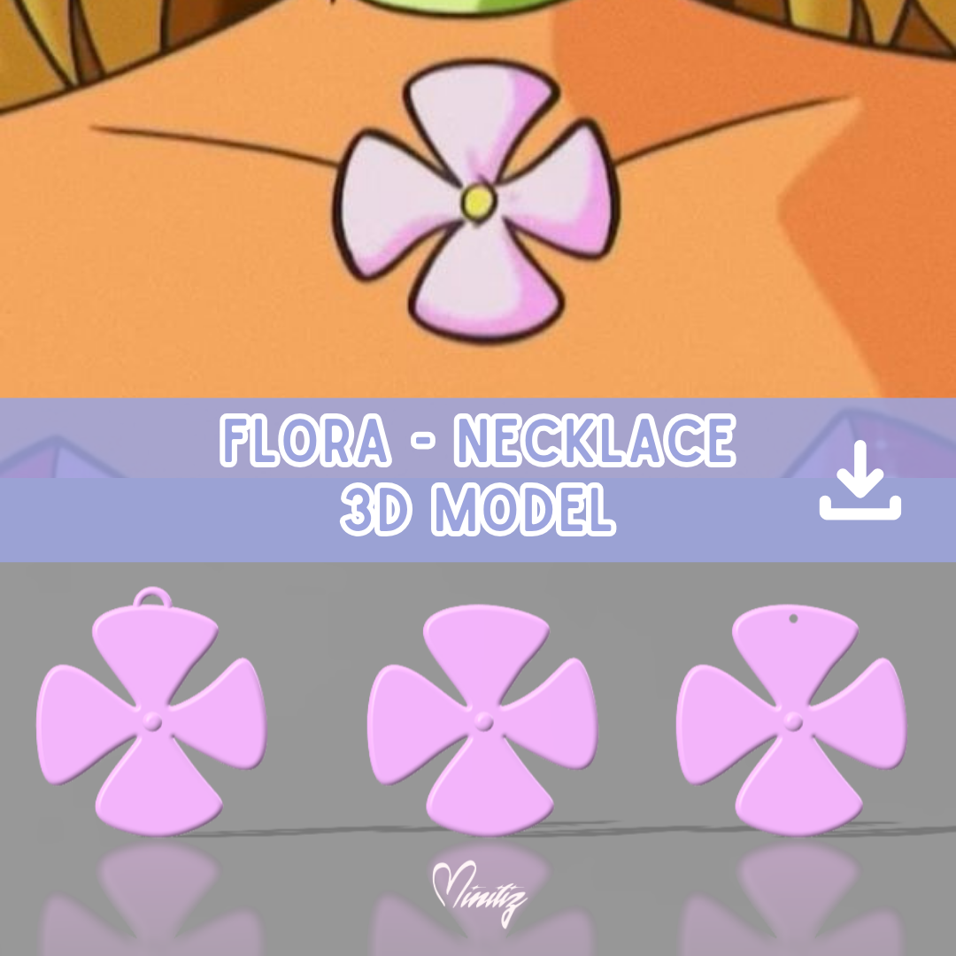 3D Model | Winx Club Necklace Flora Charmix / Magic Winx