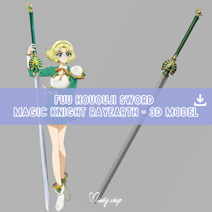 3D Model | Fuu Hououji Sword - Magic Knight Rayearth