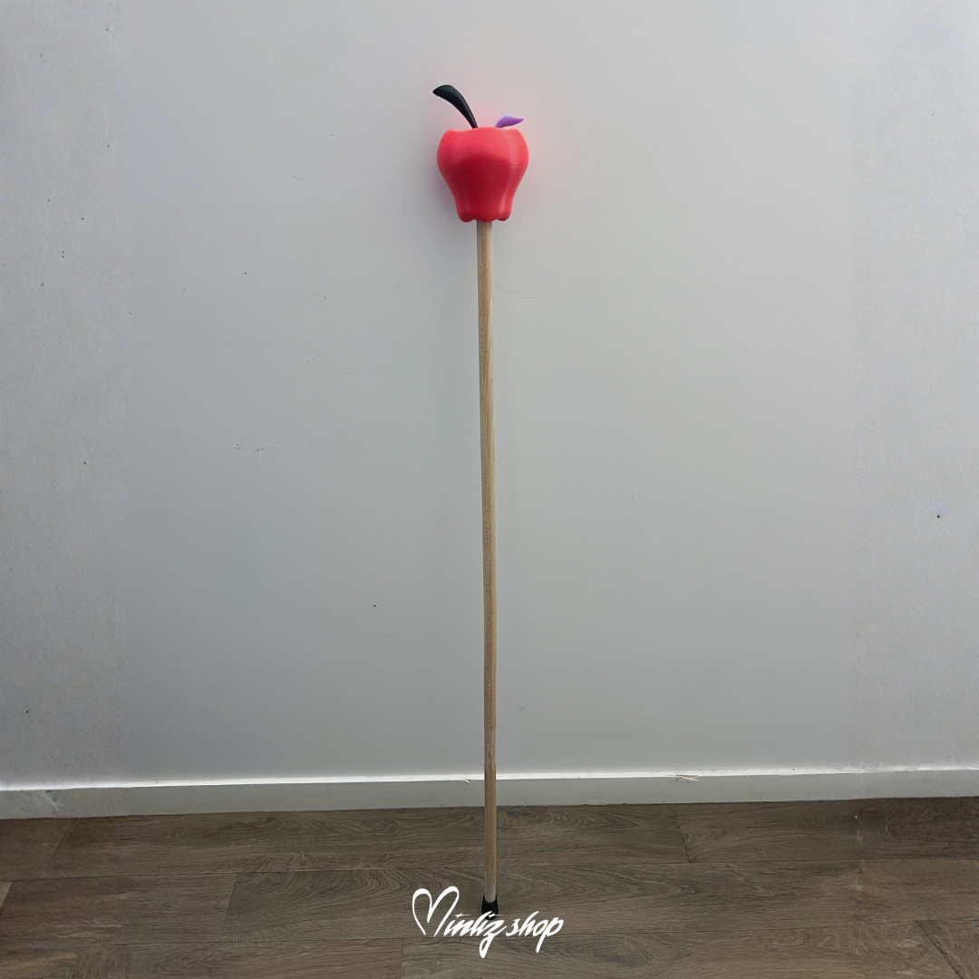 3D Printed Kit | Hazbin Hotel Lucifer Morningstar Apple Cane Staff