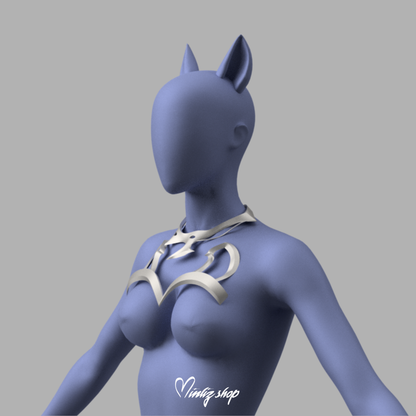 3D Model | KDA Ahri Firestarter Top and Collar