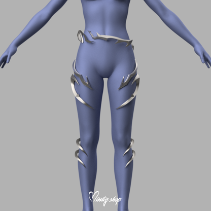 3D Model | KDA Ahri Firestarter Pants Accessories