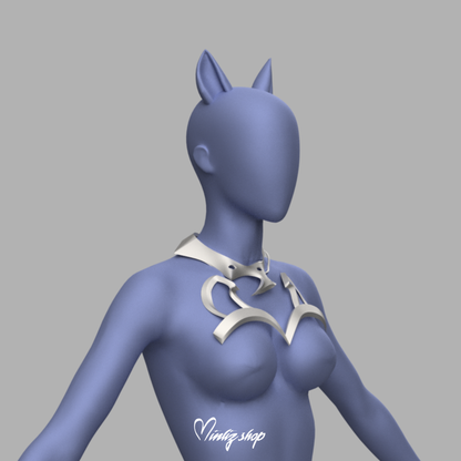 3D Model | KDA Ahri Firestarter Top and Collar