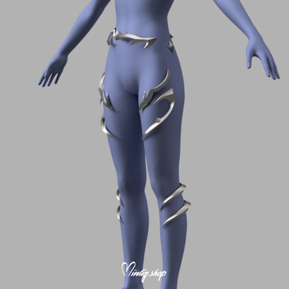 3D Model | KDA Ahri Firestarter Pants Accessories