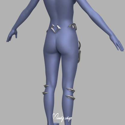 3D Model | KDA Ahri Firestarter Pants Accessories
