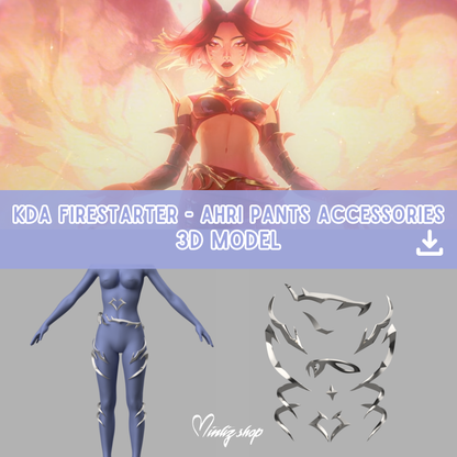 3D Model | KDA Ahri Firestarter Pants Accessories