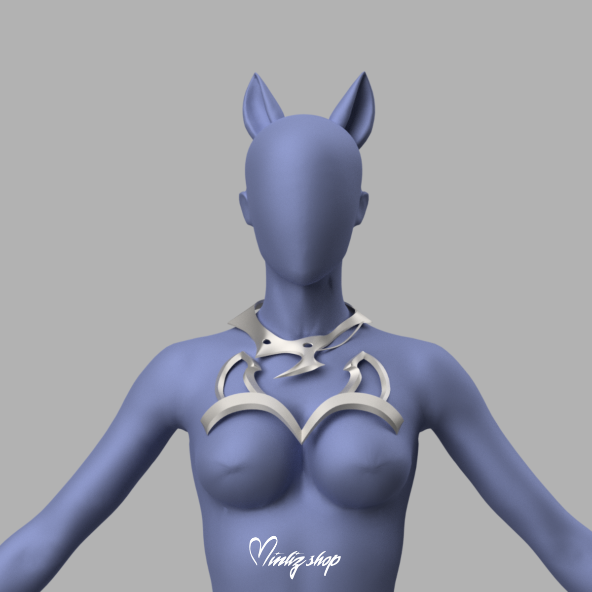 3D Model | KDA Ahri Firestarter Top and Collar