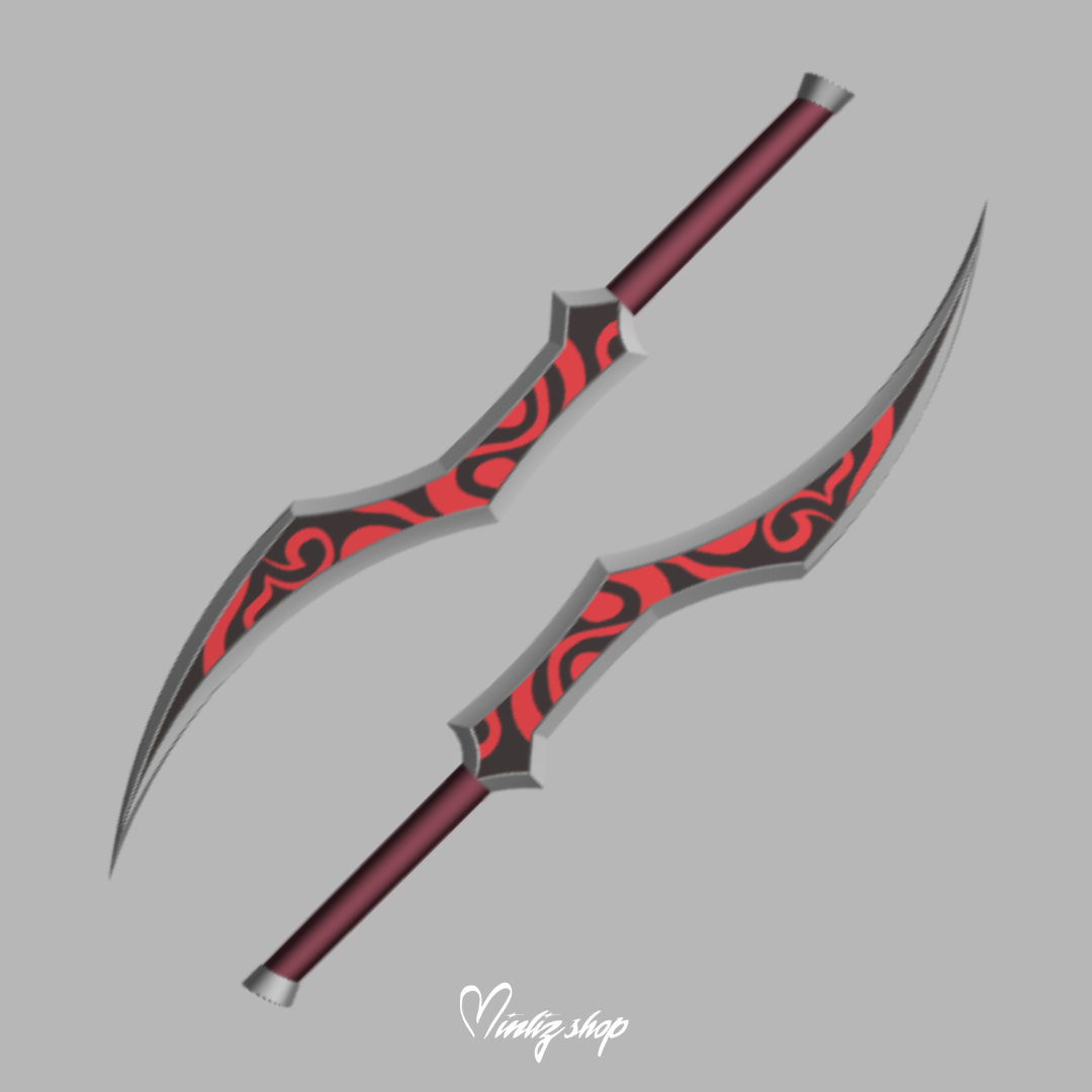 3D Model | Katarina Weapon Prestige Masque of the Black Rose League of Legends.