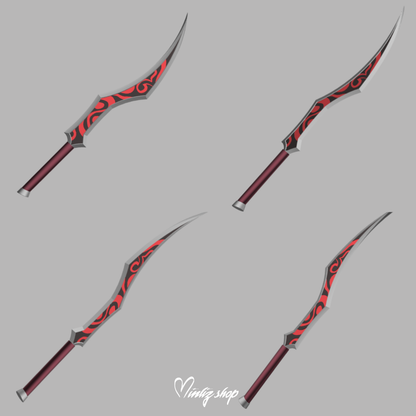 3D Model | Katarina Weapon Prestige Masque of the Black Rose League of Legends.