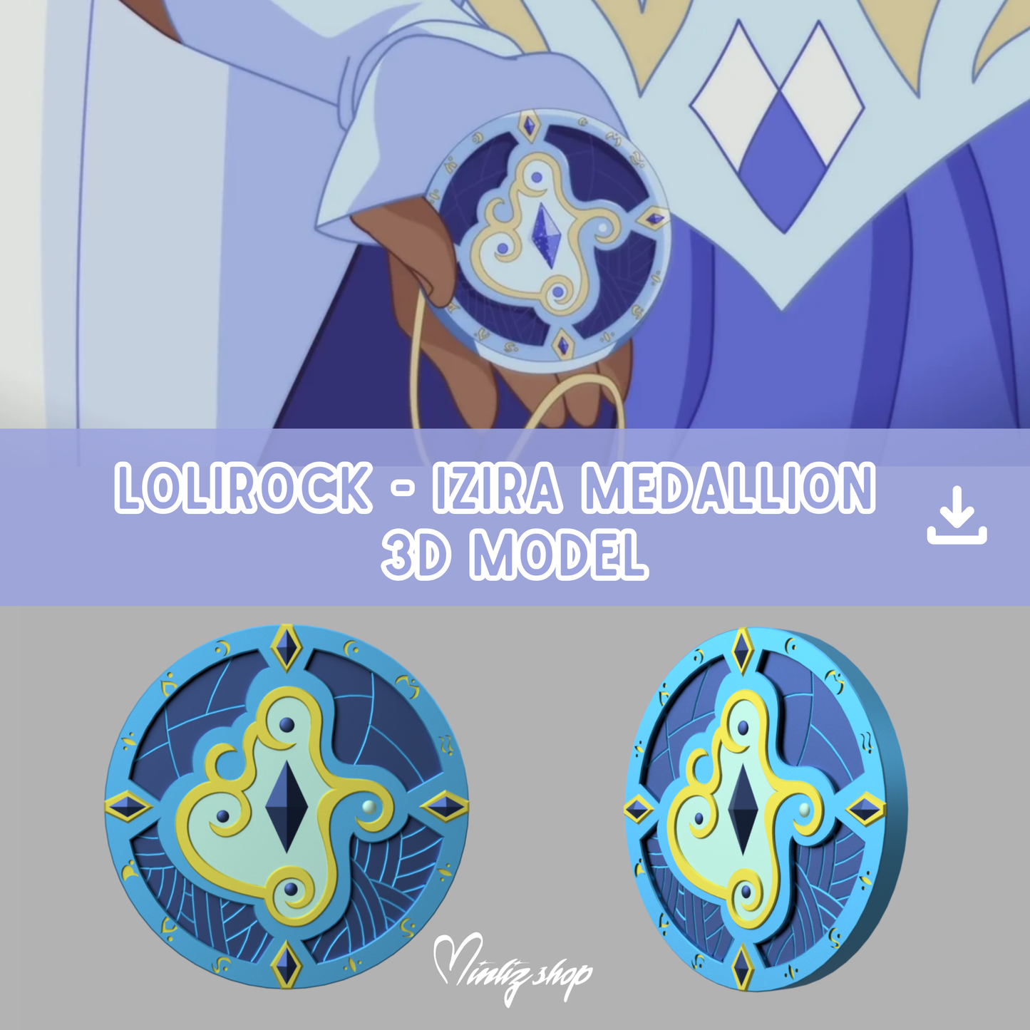 3D Model | Lolirock - Izira's Medallion