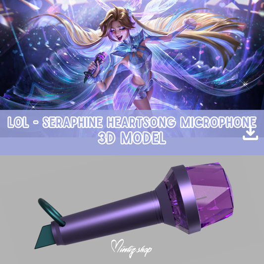 3D Model | Heartsong Seraphine Microphone League of Legends