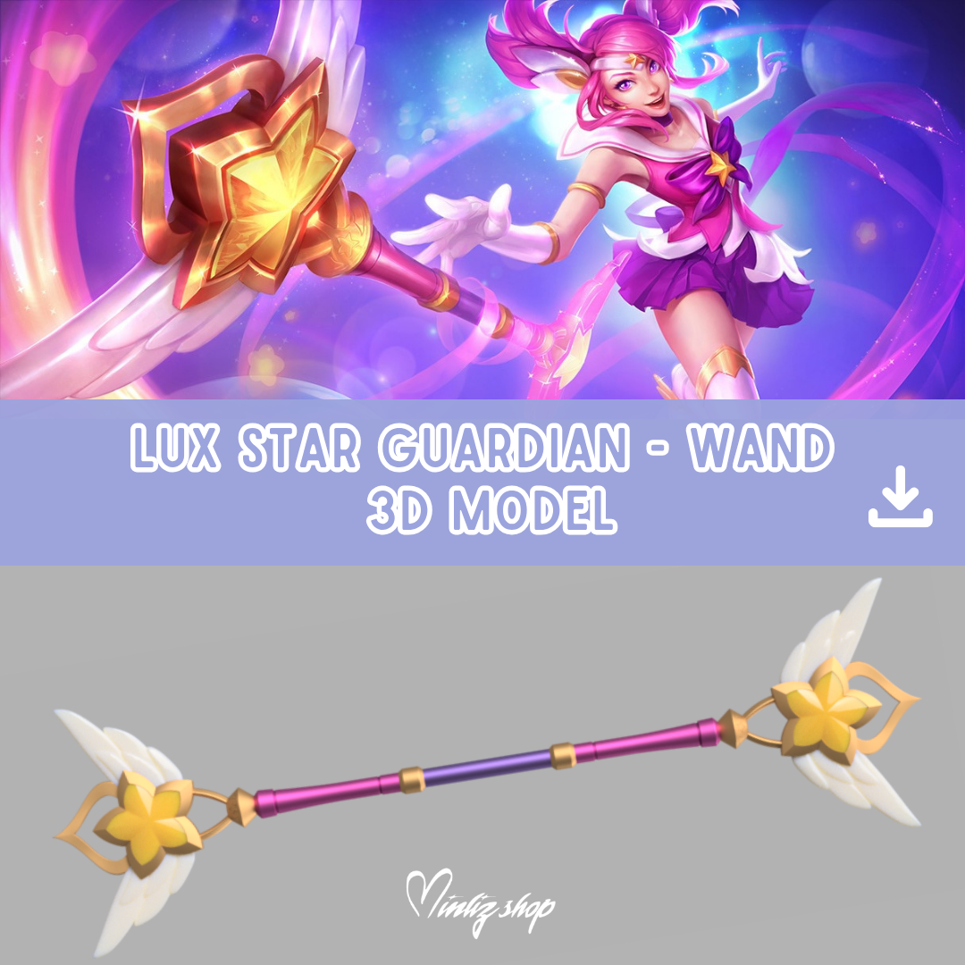 3D Model | Lux Star / Pajama Guardian skin wand weapon League of Legends