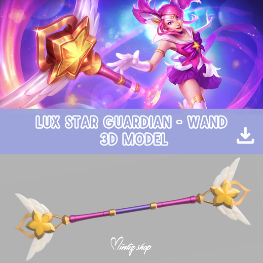 3D Model | Lux Star / Pajama Guardian skin wand weapon League of Legends