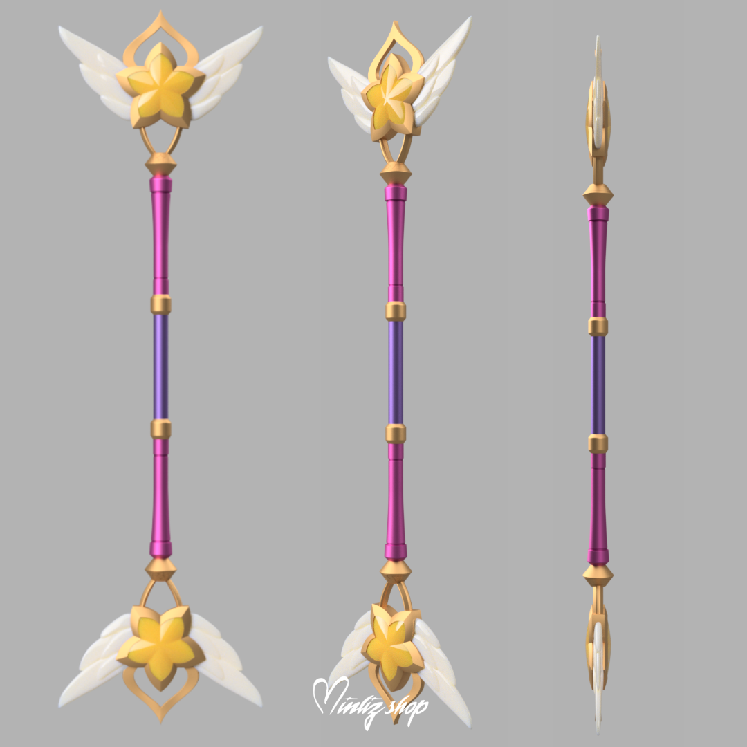 3D Model | Lux Star / Pajama Guardian skin wand weapon League of Legends