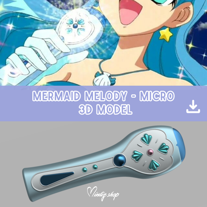 3D Model | Mermaid Melody Microphone E-Pitch