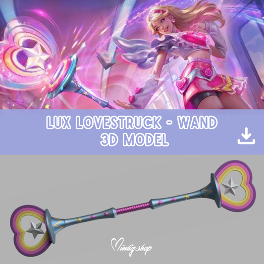 3D Model | Lux Lovestruck skin Staff League of Legends
